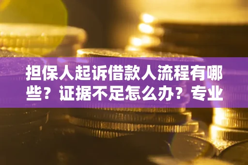 北京担保人起诉借款人流程有哪些？证据不足怎么办？专业律师解答