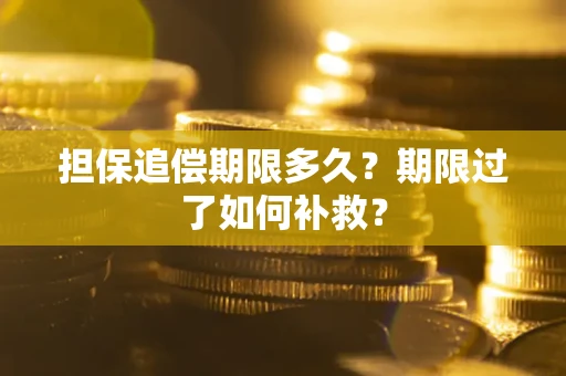 北京担保追偿期限多久？期限过了如何补救？