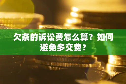 北京欠条的诉讼费怎么算？如何避免多交费？