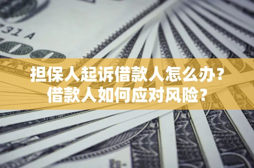 北京担保人起诉借款人怎么办？借款人如何应对风险？