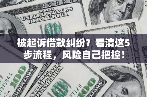 北京被起诉借款纠纷？看清这5步流程，风险自己把控！