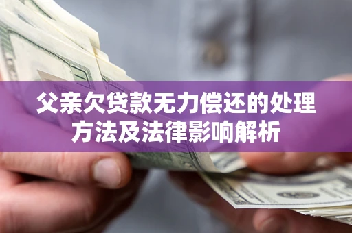 北京父亲欠贷款无力偿还的处理方法及法律影响解析